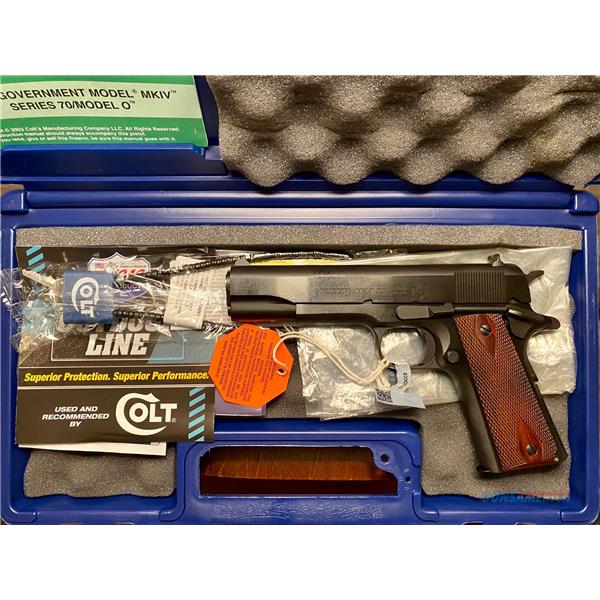 .45 ACP NIB COLT 01911C GOVERNMENT CLASSIC 1911 MODEL SERIES 70 45ACP 5" NM BARREL - (FREE SHIPPING) 098289112187 O1911C