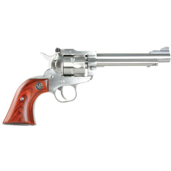22 LR 0625 Ruger Single-Six Convertible 22LR/22Mag 5.5" 6 Round Rosewood Grip Stainless 736676006250
