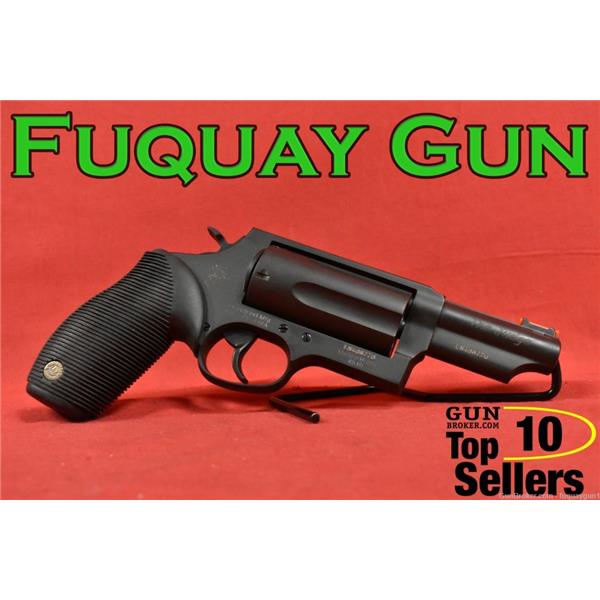 .45 LC/.410 Taurus Judge Colt / .410 Gauge 3" Chamber 2-441031T Black Rubber Grips V231245