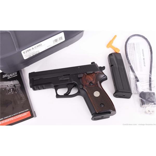 9mm Luger Sig Sauer - P229, ROSEWOOD GRIPS, CASE, NEW, IN STOCK! 4 inch " barrel