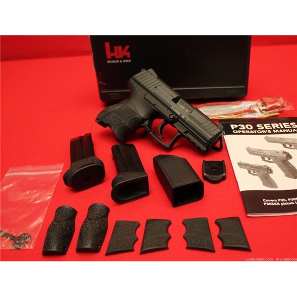 9mm Luger P30SK Heckler & Koch / H&K P30 SK NIB 3.25" barrel SA/DA pistol, No Reserve! 3 inch "