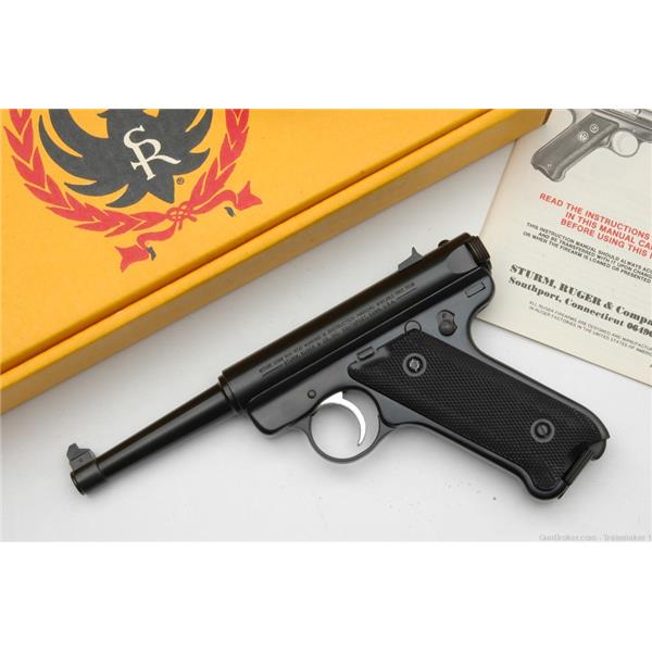 .22 LR Ruger / Sturm, & Co. Mark II .22LR 4-3/4" Stunning NOS Unfired 1990 mfg. NO RES.