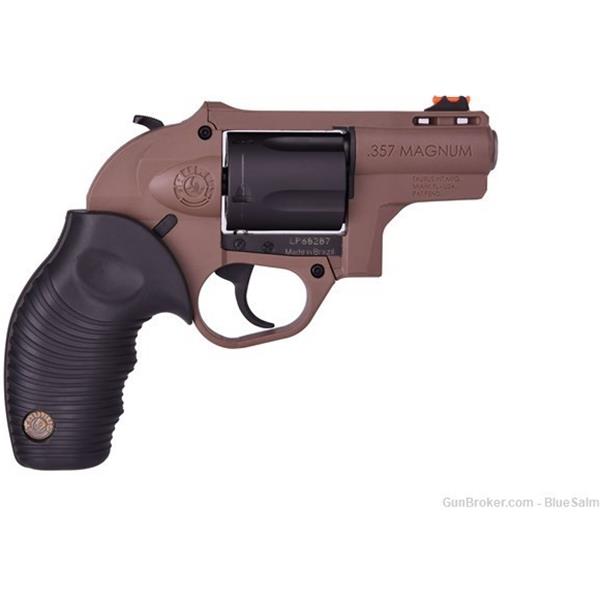 .357 Mag. Taurus 605 Protector Polymer, Coyote Brown, .357Mag, 5 rounds, Factory NEW 725327617266 2 inch " barrel 2-605021B