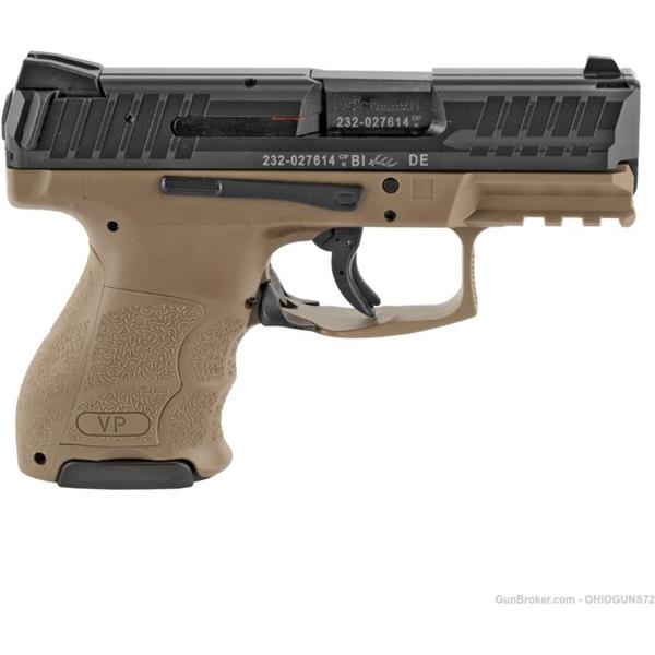 9mm Luger Heckler & Koch / H&K Hk VP9SK Brown 1 10rd and 13rd Mag 81000291 NEW!