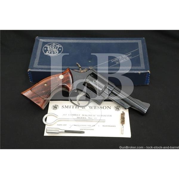 .357 Mag. Smith & Wesson / S&W Model 19-4 Combat Magnum 4" DA/SA Revolver MFD 1979