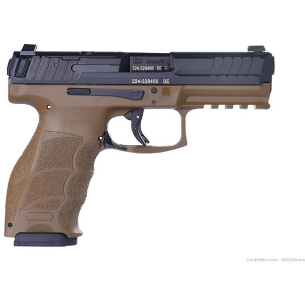 9mm Luger Heckler & Koch / H&K Koch, VP9, Optics Ready, FDE, Night Sights, 3-17 Rd Mags 642230262256 81000608