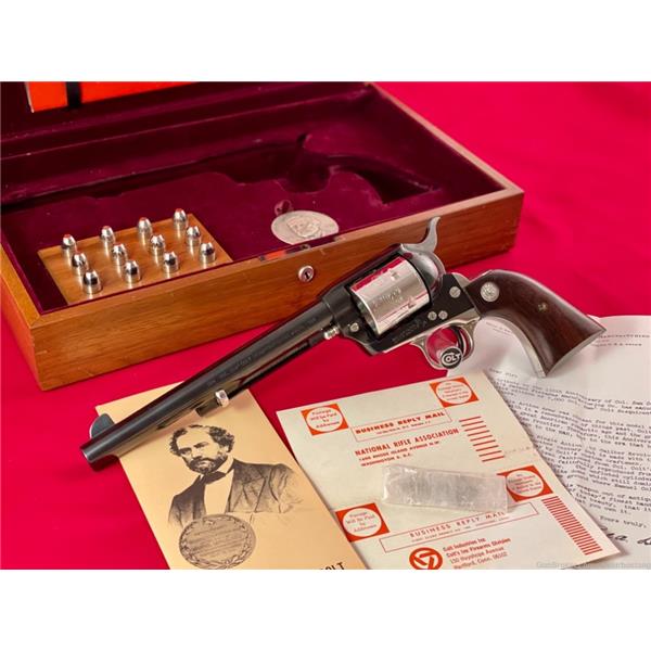 .45 Colt Single Action Army (SAA) STUNNING 1964 SAA 2nd gen. *FACTORY NICKEL/BLUE* Engraved NIB! 7 inch " barrel