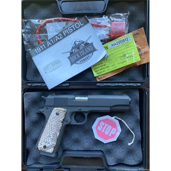 9mm Luger 1911A1 Armscor/Rock Island Armory RIA 1911 A1 FS Python grips excellent unfired 5 inch " barrel