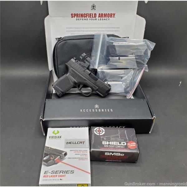 9mm Luger SPRINGFIELD ARMORY HELLCAT WITH OPTIC 9MM