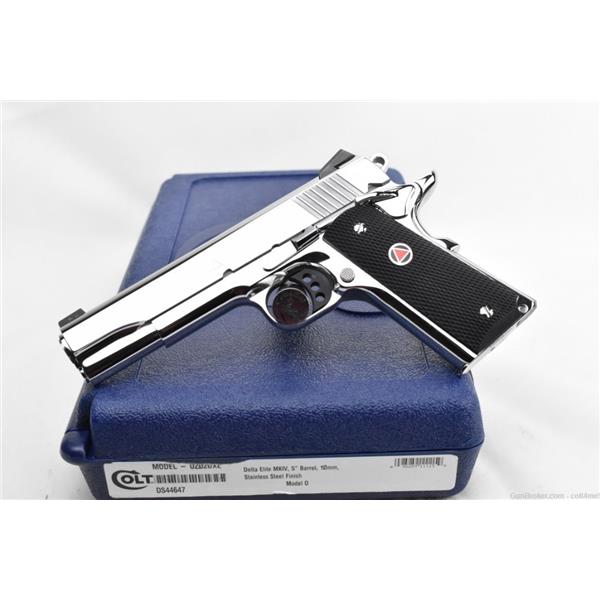 1911 Delta Elite BRIGHT POLISHED Colt 10mm O2020XE - BRAND NEW 5 inch " barrel
