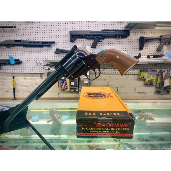 Ruger / Sturm, & Co. NIB RUGER BLACKHAWK .30 CARBINE 6 SHOT REVOLVER