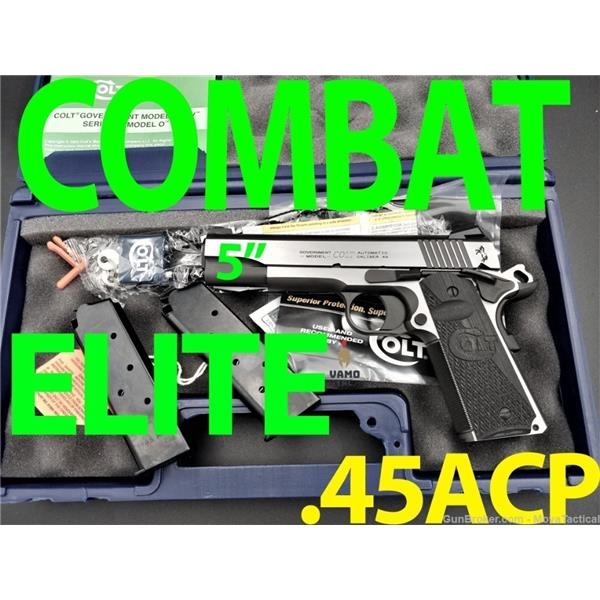 Colt 1911 COMBAT ELITE .45 ACP 5" 5 inch " barrel