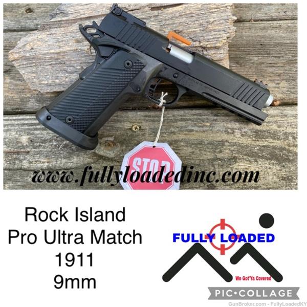 9mm Luger M1911 Ultra Match HC Armscor/Rock Island Armory NIB Rock Armscor Pro 1911 5" 56645 Actual Gun 246 5 inch " barrel