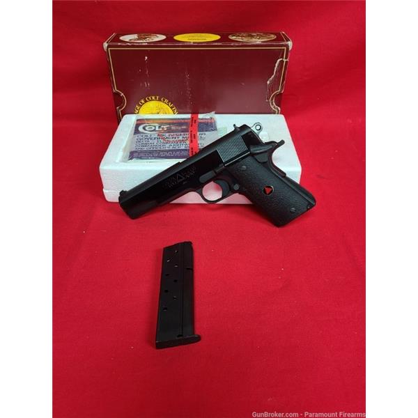 1911 Delta Elite Colt Gorgeous Bued 1987 First Year w Box 10mm 5 inch " barrel