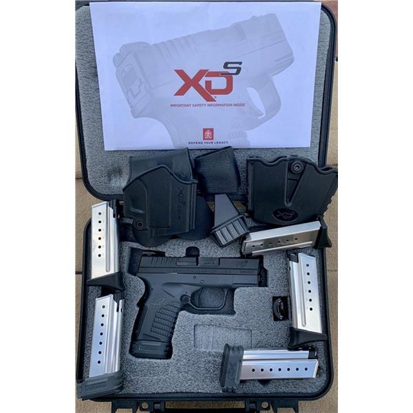 9mm Luger (9x19 Para) Springfield Armory XD-S - (XDS9339YE) Like new No Reserve 3 inch " barrel