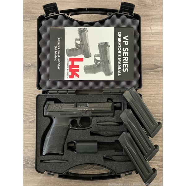 9mm Luger Heckler & Koch / H&K HK VP9 Tactical + Tritium Night Sights (3) Magazines HK700009TLE-A5