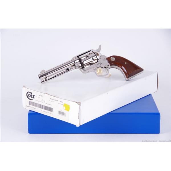 .44-40 Win. Single Action Army (SAA) 1994 Colt SAA 4 3/4'' Nickel NIB 7-559 inch " barrel