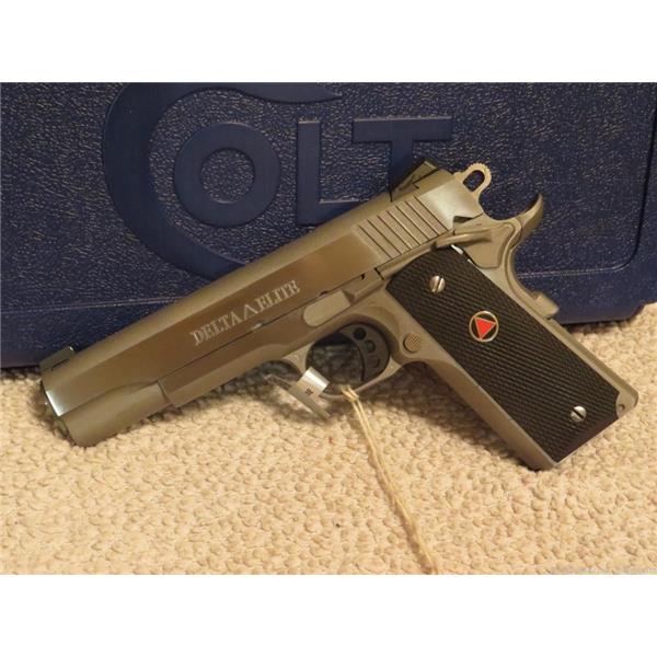 1911 Delta Elite Colt DELTA ELITE 10MM MKIV 5" 8+1 O2020XE STAINLESS NEW LIMITED RARE