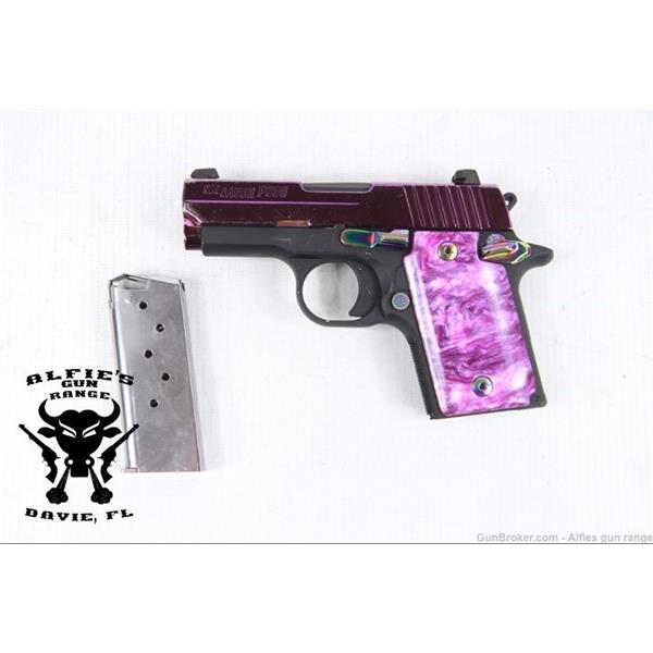 9mm Luger Sig Sauer P938 9MM 3" 6rds Purple Pistol 3 inch " barrel