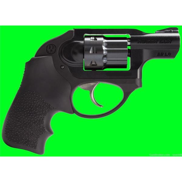 .22 LR Ruger / Sturm, & Co. LCR 22LR 8 Shot 1.87” Internal Hmr DAO CALIF LEGAL! Hogue Tamer #5410 736676054107 2 inch " barrel