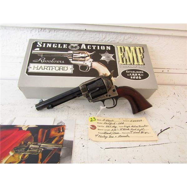 .357 Mag. Uberti EMF HARTFORD 1873 SA COWBOY 357 MAG 5.5 IN BARREL LIKE NEW 4-2-25 5 inch " barrel