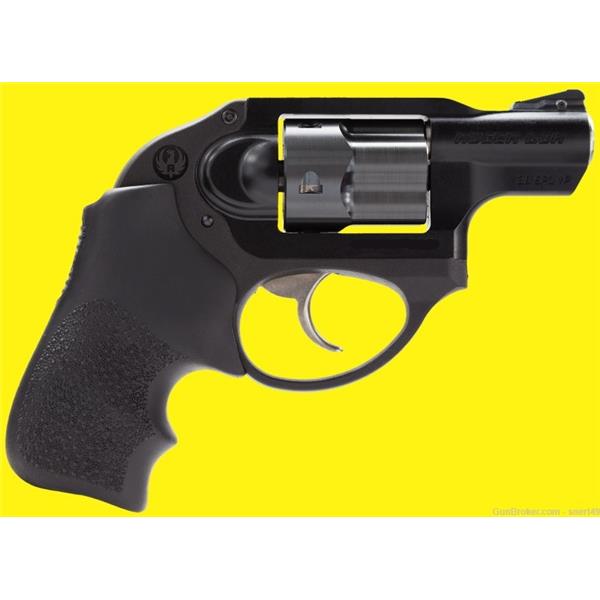 .38 Special +P Ruger / Sturm, & Co. LCR 38 Spec 5 Shot 1.87” Internal Hammer DAO Hogue Tamer Blk #5401 736676054015 2 inch " barrel