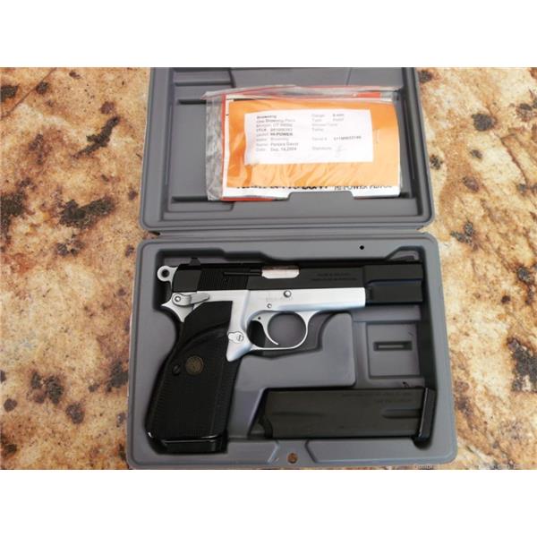 9mm Luger Belgian Browning Hi-Power Practical Bi-Tone Pistol in 4 inch " barrel
