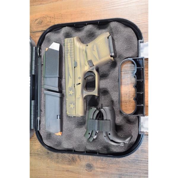 9mm Luger Glock Model G26 GEN5 Pistol 9MM 10RD BRONZE Battleworn US FLAG 26 GEN 5 USA 792759418518 UA265S204-BBBWFLAG