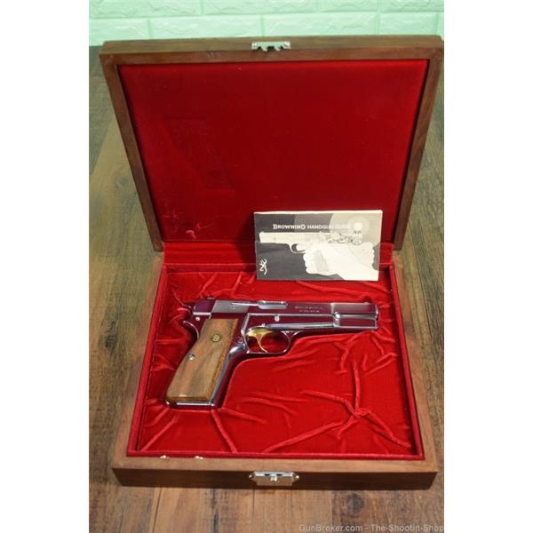 9mm Luger Browning Model HI-POWER Pistol 9MM CENTENNIAL 1978 Hipower CHROME Belgium 9
