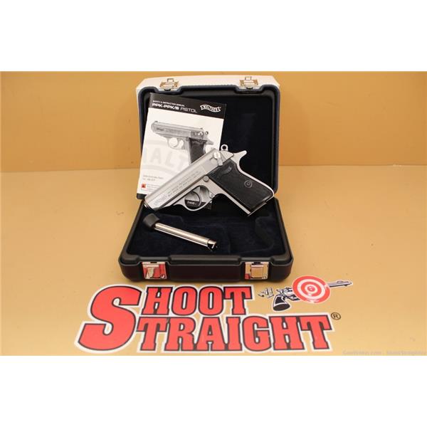 .380 ACP Walther Arms PPK/S Stainless w/Case .380ACP 3.3" NoCCFees 3 inch " barrel