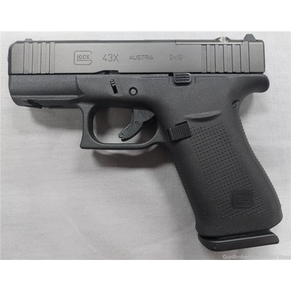 9mm Luger Glock G43X MOS Compact Slimline Pistol 3.4" 2x10Rd Mags Optics Ready 764503046629 PX4350201FRMOS 3 inch " barrel
