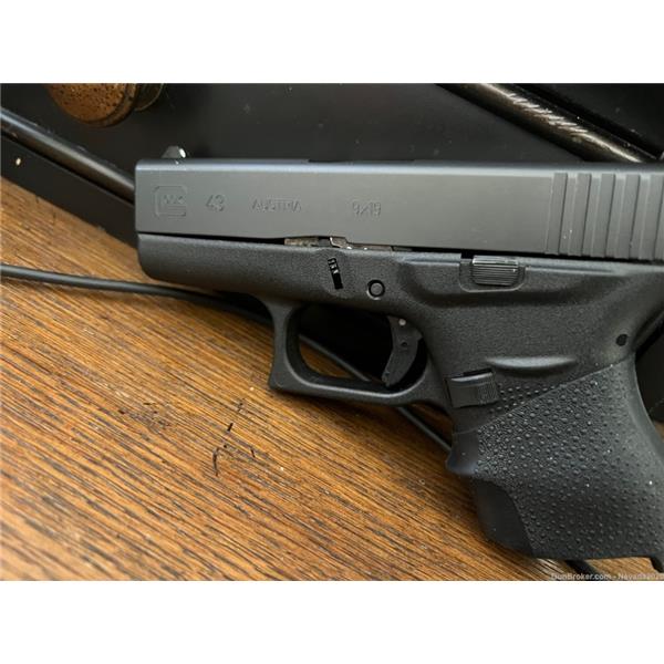 9mm Luger G43 USA Glock 43 Sub compact 3 inch " barrel
