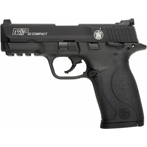 22 LR M&P22 Compact Smith & Wesson 108390 M&P Single 22LR 3.6" 10+1 TB Blk Poly Grip 022188083903