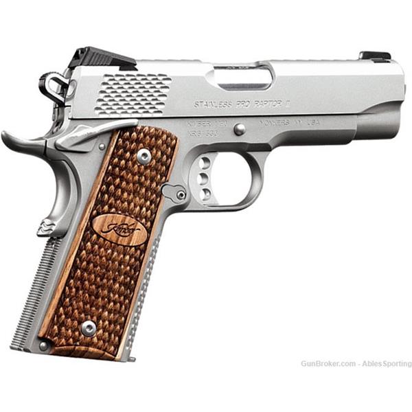 .45 ACP Kimber Stainless Pro Raptor II 45 4" Barrel 8 Rds 669278321950 3200195