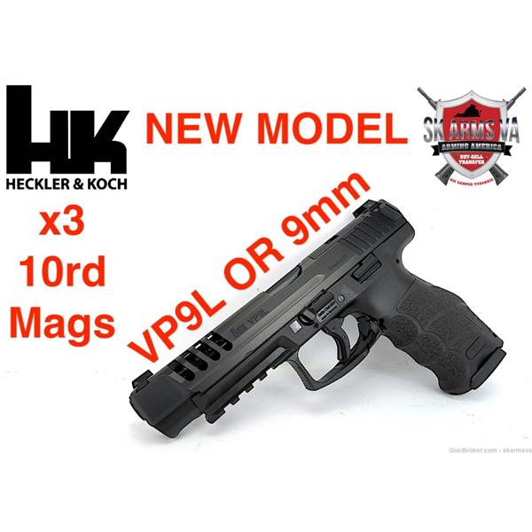 9mm Luger VP9L OR Heckler & Koch / H&K NEW MODEL OPTICS READY O-RING BUSHING 10rd SKU: 81000594 642230262140 5 inch " barrel