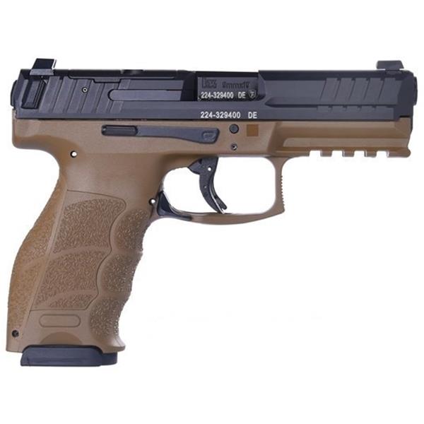 9mm Luger VP9 Tac OR Heckler & Koch / H&K HK FDE/Black Slide Optics Ready 17+1 NIB 642230262249 4 inch " barrel 81000607