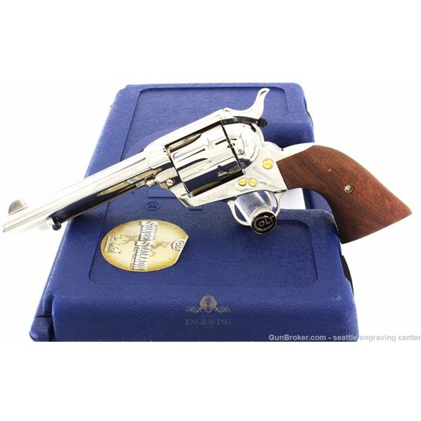 .45 Colt Single Action Army (SAA) Exclusive Mirror Finish COLT SILVER STALLION SAA, 45LC, 5.5" TALO 1 of 600 098289046154 P1850TLE 5 inch " barrel