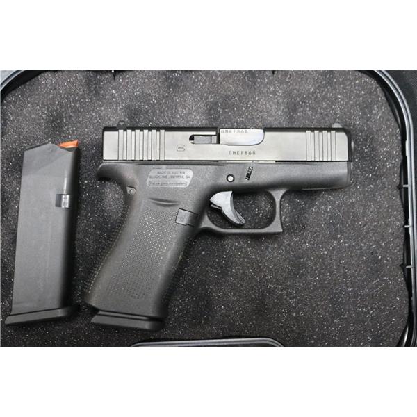 Glock 43X 9MM G43X 9 mm Black Carry Pistol Two Magazines GLO-F868-U