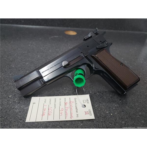 9mm Luger Hi-Power Browning Hi Power Blued - Preowned