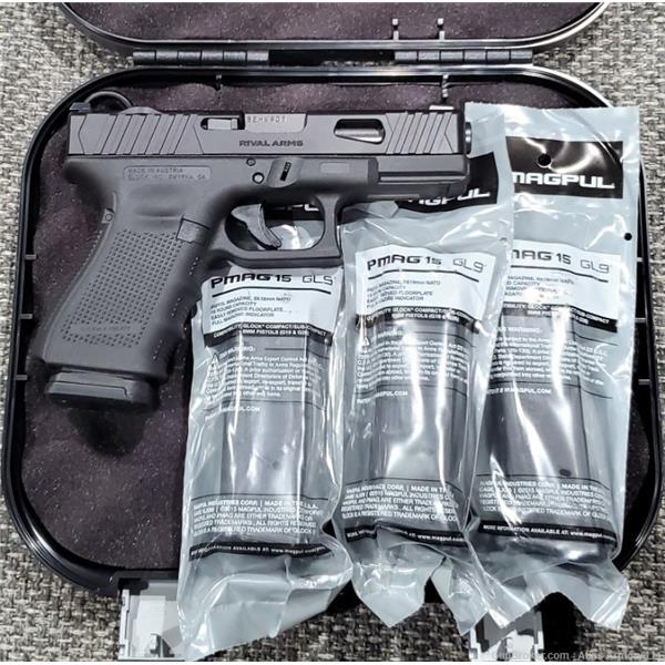 9mm Luger G19 GEN4 Used Glock 19 Gen4 9MM Rival Arms Optic Ready Slide Night Sights 4 inch " barrel