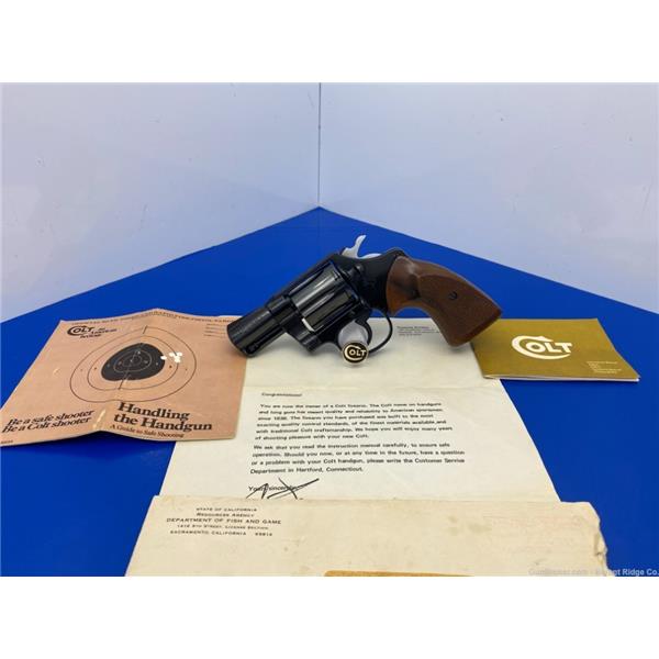 .38 Spl. 1977 Colt Cobra Special Blue 2" *HEAVY BARREL SECOND ISSUE MODEL* cs 2 inch " barrel