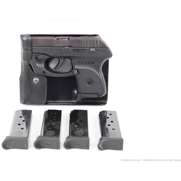 .380 ACP Ruger / Sturm, & Co. LCP 380 Auto LaserMax Laser Recluse Pocket Holster Qty (5) Magazines 2 inch " barrel