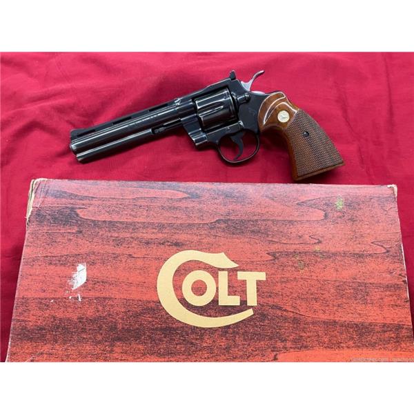 .357 Mag. Colt Python .357mag 357 6" Blued 1981 mfg with factory box. 6 inch " barrel
