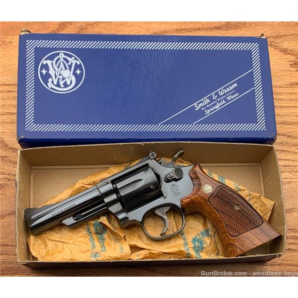 Other Model S&W 4" BLUE 357 COMBAT MAGNUM MODEL 19-4 ORIG BOX P&R 3T'S FULL TARGET 1981