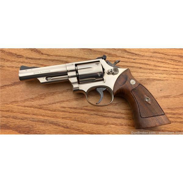 Other Model S&W 4" ORIGINAL NICKEL 357 COMBAT MAGNUM "MODEL 19-2" DIAMOND TARGET STOCKS