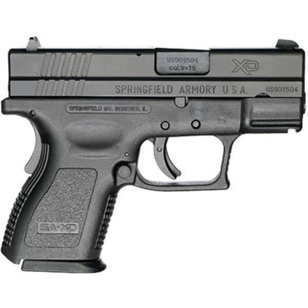 Springfield Armory XD 3" Essential SubCmpct 9mm 10+1 Black Grip 706397168018