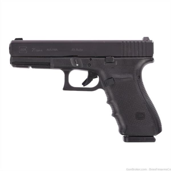 G21 GEN4 Glock 21 Gen 4 .45 ACP Semi-Auto Pistol w/ Night Sights, 13rd. Police Trade 764503107023 PG2150702