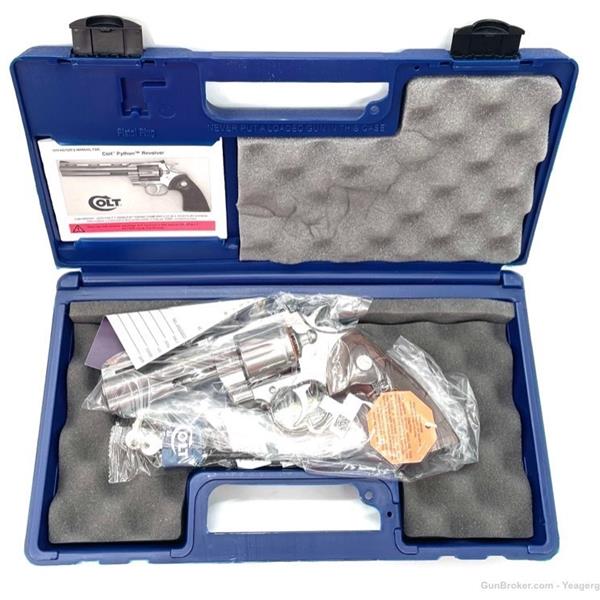 .357 Mag. NEW Colt Python Magnum 4.25” Bbl 6 Shot Stainless NIB 098289003287 4 inch " barrel