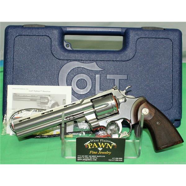 .357 Mag. NIB COLT PYTHON, MAG, 6" BRL, 6 RND ( CLT_ZPYTHONSP6WTS) 151550006629 G-I-23845 inch " barrel