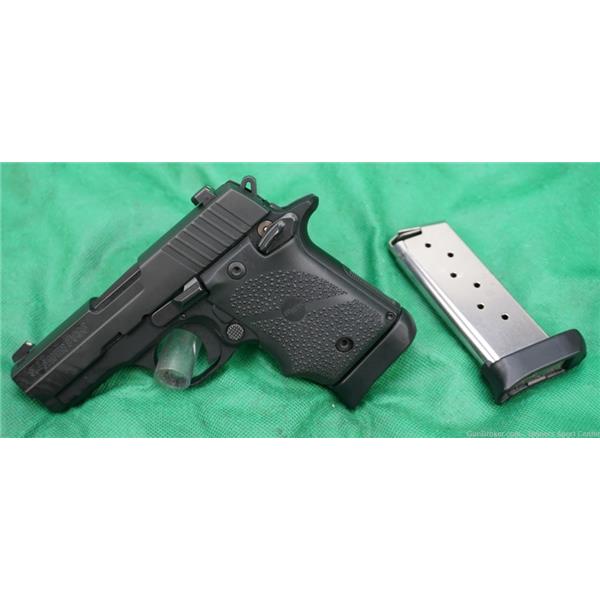 9mm Luger Sig Sauer P938 938 Nitron Black 9 w/ Two Mags $.01 Start No Reserve